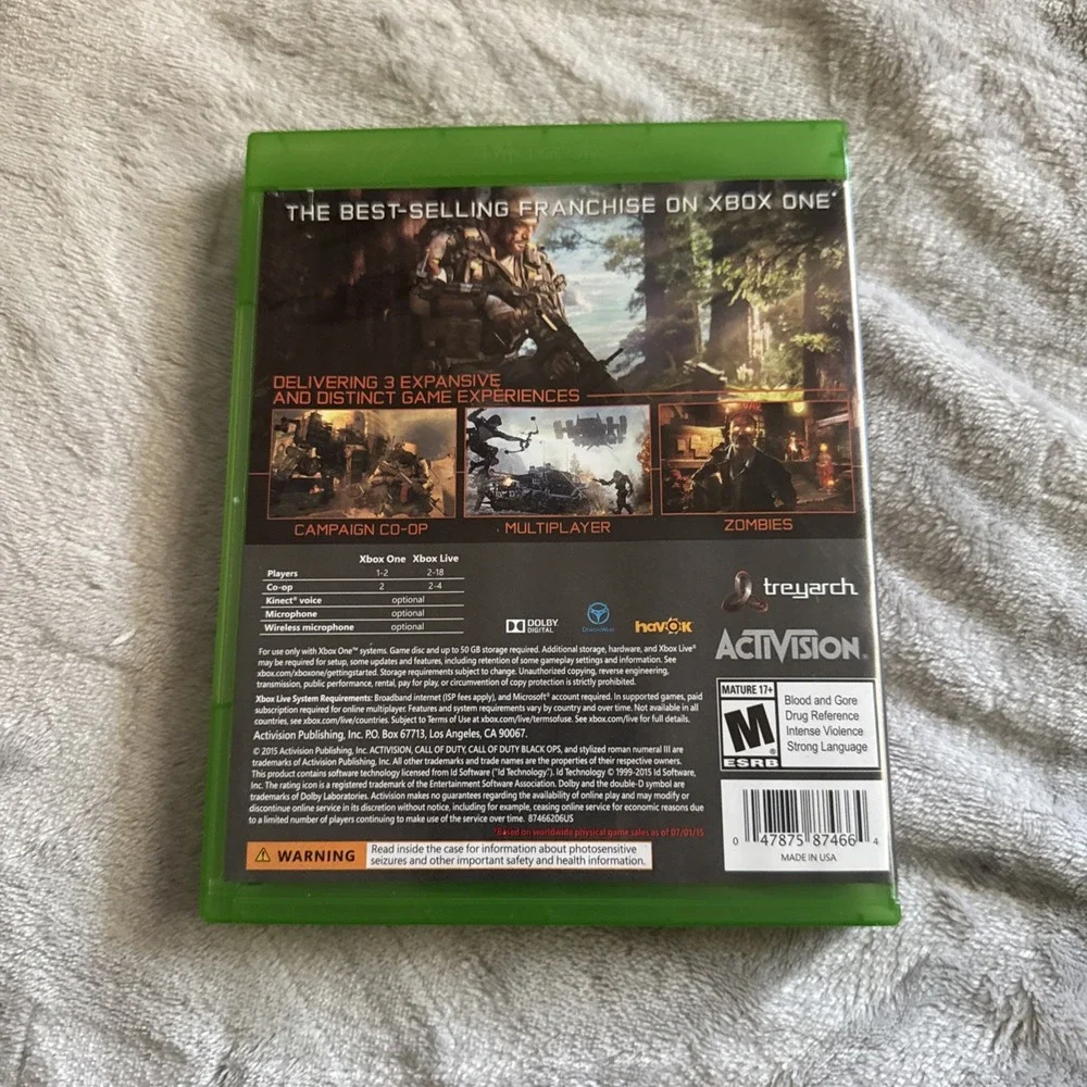 Call of Duty Black Ops 3 Xbox One Complete -